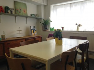 Our cosy meeting room comfortably holds 6, and comes with free Wi-Fi, printing and tea and coffee